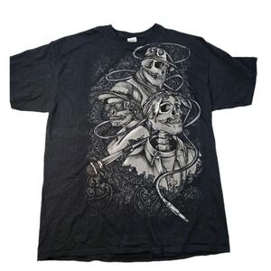 Vintage Rap Tee Mens XL Black 90s Hip Hop Rap Biggie Eazy E‎ Tupac Y2K shirt